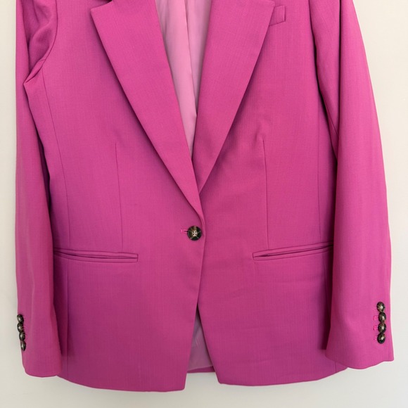 J. Crew Willa Blazer 6T Garden Dahlia Italian Wool Blend $288 Work Career Spring - Picture 8 of 9